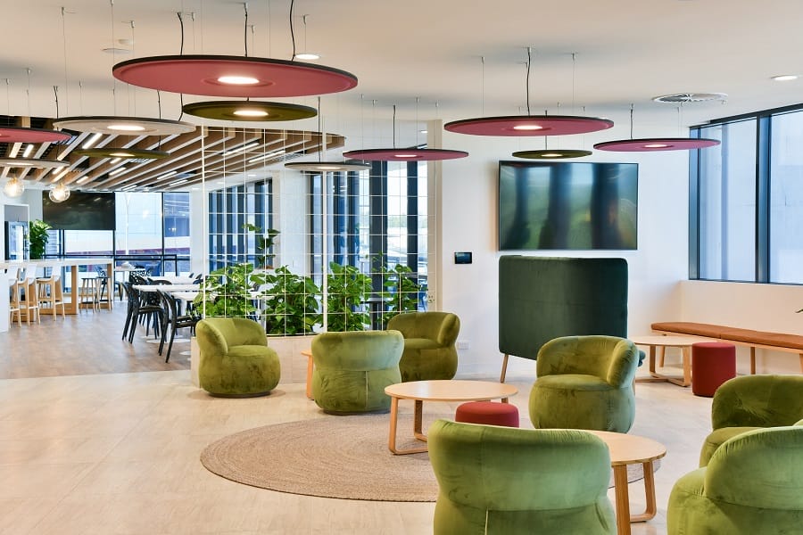 Open plan office layouts are flexible