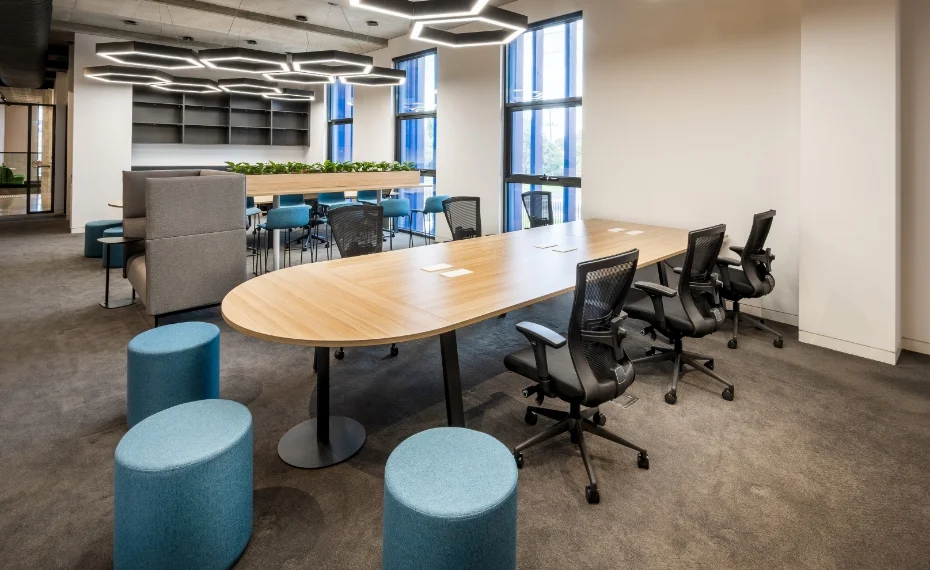 Collaboration area with large table