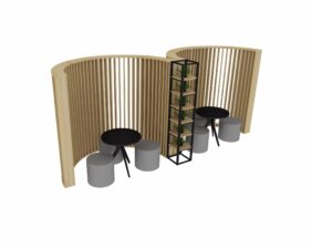 Radial Slat Wall 2 F