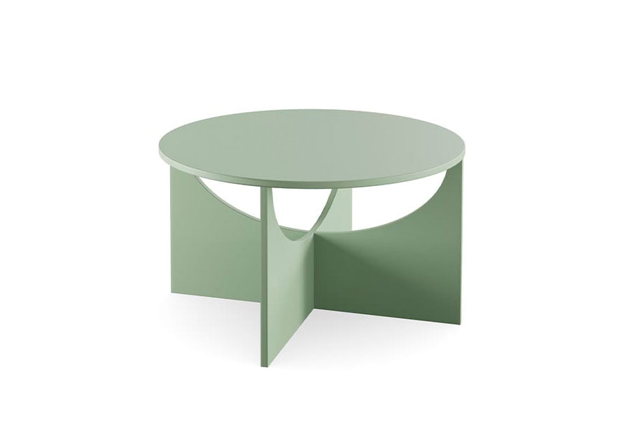 The shape of the coffee table