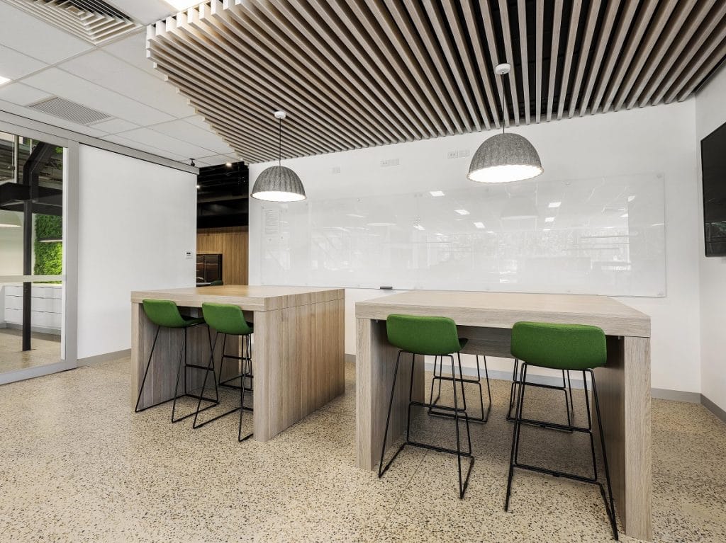 open plan layout which encouraged teamwork