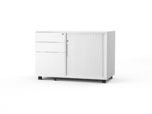 Ergo mobile caddy mobile storage white semi front topaz furniture