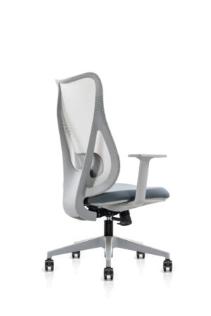 V Curve Medium Back Mesh Chair Topaz Furniture 10