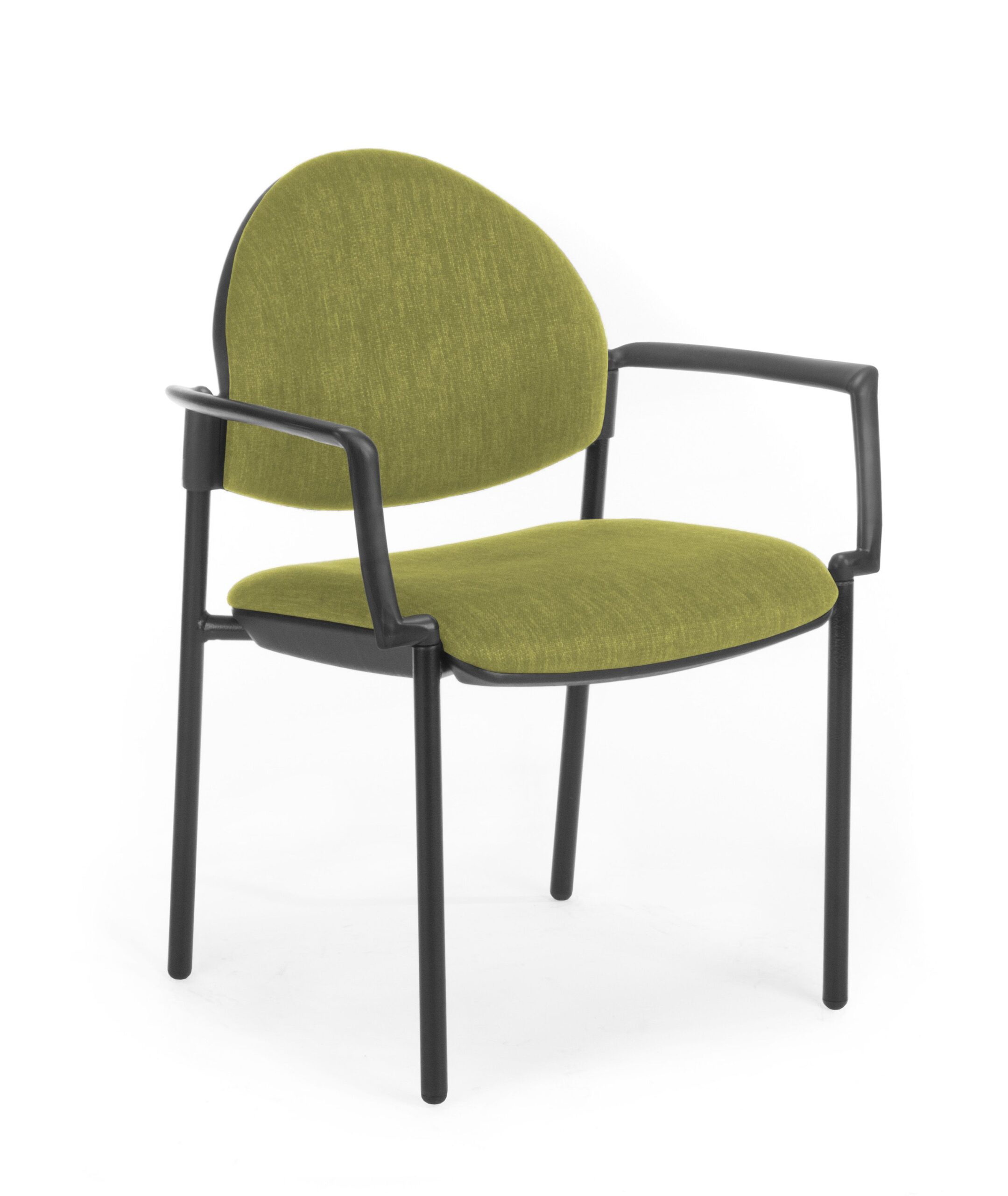 green visitor chair custom upholstery back side scaled