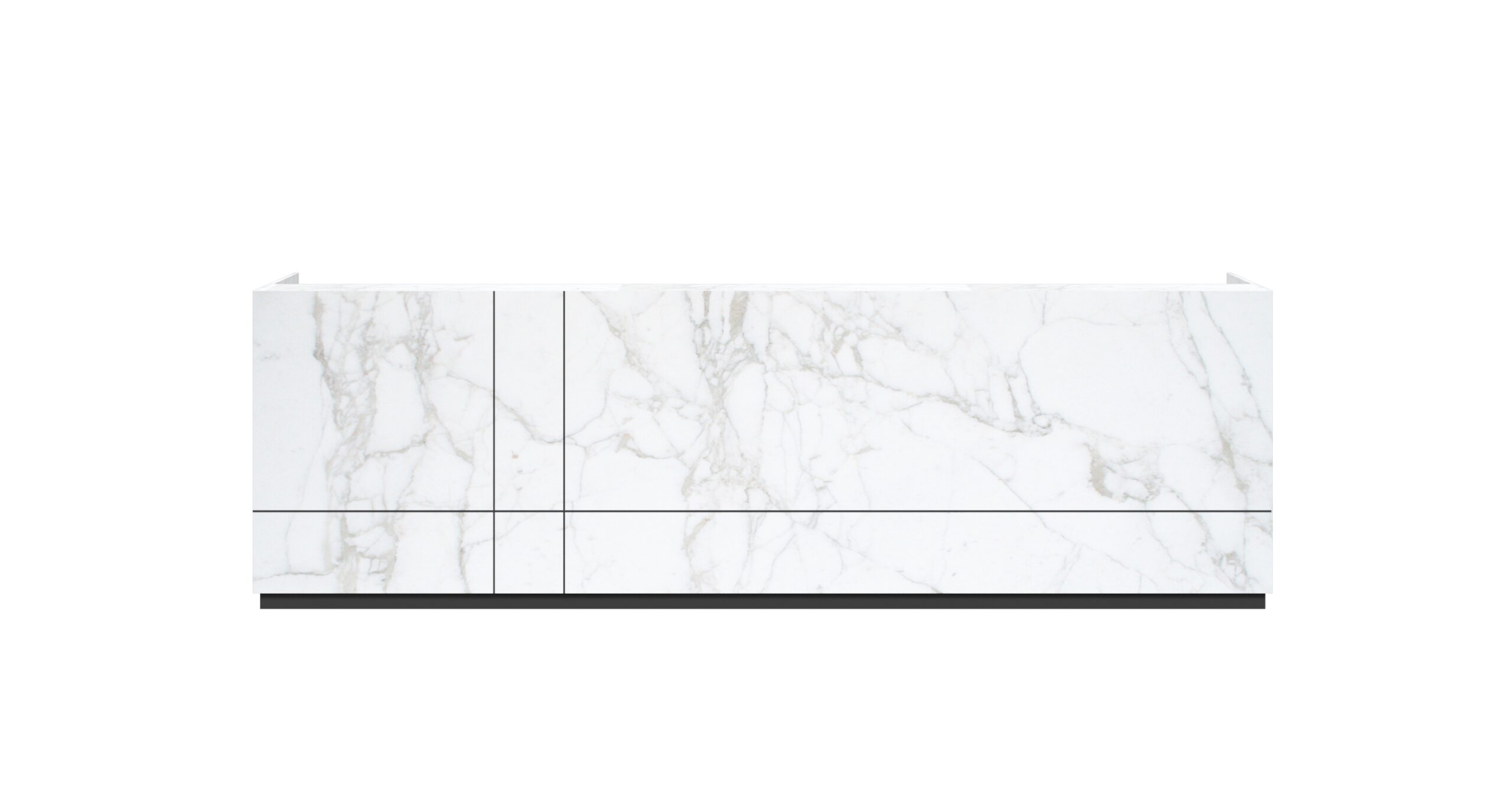marble laminate reception desk streamlined design scaled