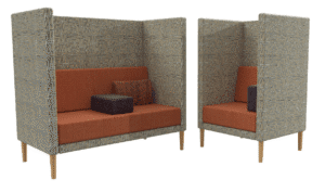 quiet lounge upholstery private workpod