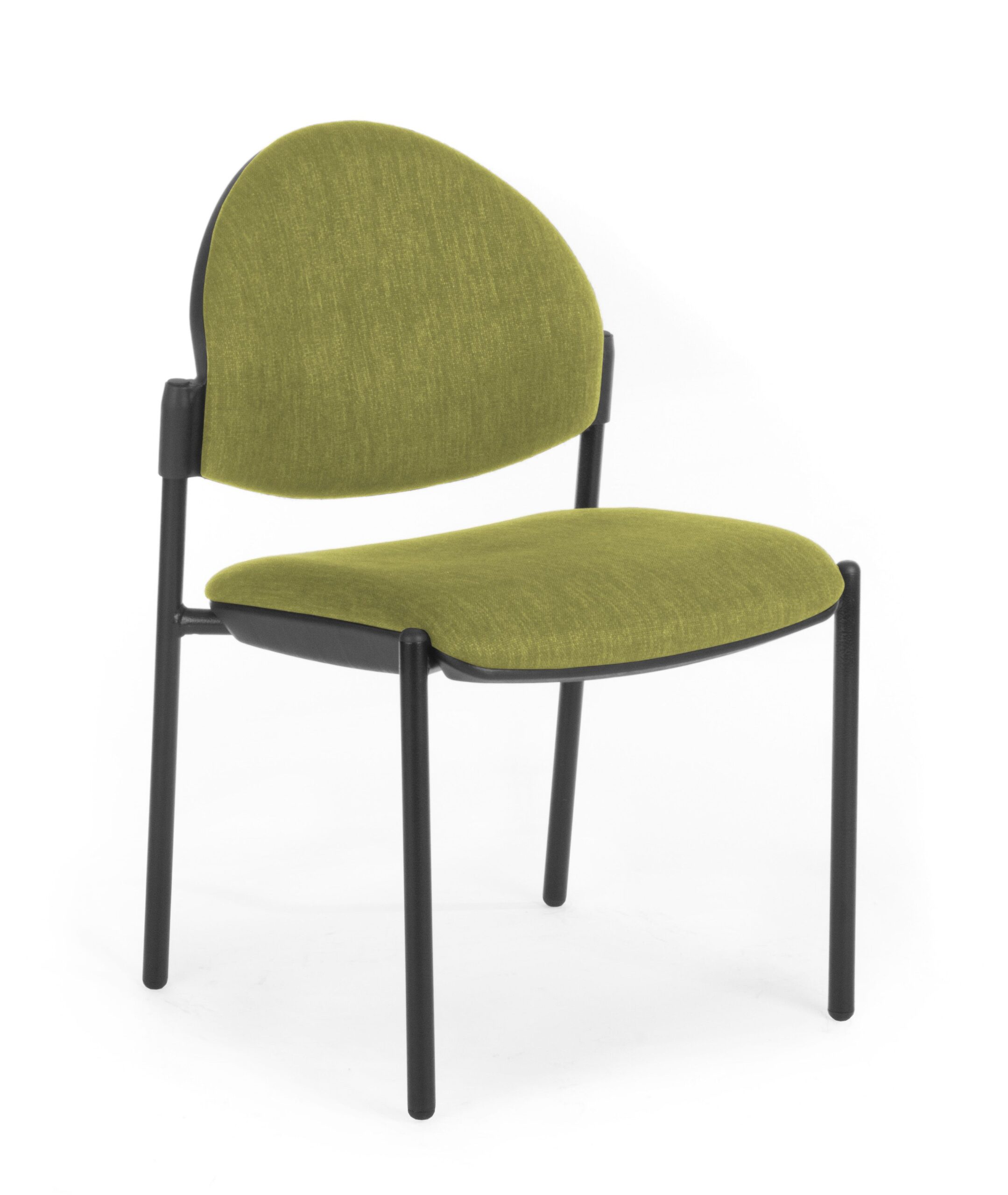 visitor chair green custom upholstery back side scaled